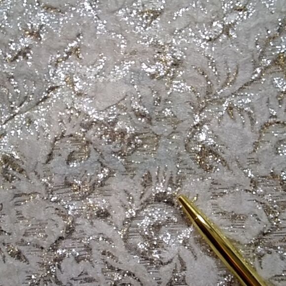 Vintage Handmade Formal Silver And Cream Dress Size S/M Approximate - Picture 16 of 16